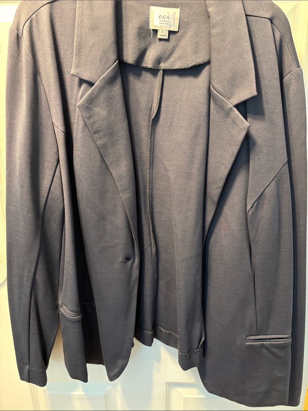 ECI Women's Navy Blue Blazer Jacket